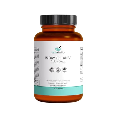 Frasco Herb Vitality limpieza de colon 15 días paquete de 2
