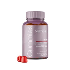 Gomitas Nutriplus FARMASi multivitamínicas veganas 60 piezas sabor manzana