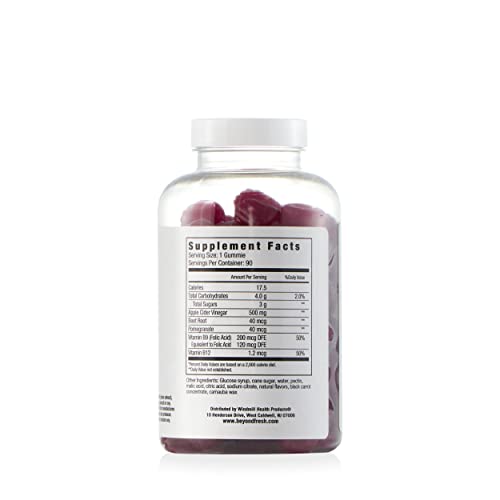 Vista frontal del empaque Beyond Fresh gomitas ACV