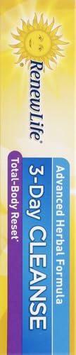 Renew Life limpieza detox 3 días suplemento herbal avanzado