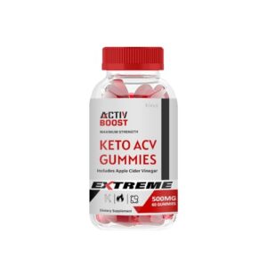 Botella gomitas kivus Activ Boost Keto ACV 60 unidades