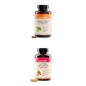 NatureWise cápsulas para limpieza del colon y apoyo hepático.