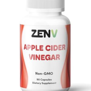 Frasco de gomitas ZENV vinagre sidra de manzana sabor natural