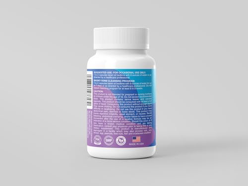 Lado del envase GUI Cleanse 30 cápsulas con Moringa para colon saludable