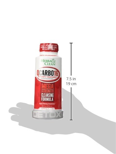Herbal Clean bebida detox botella lateral 16 oz sabor tropical