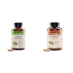 Envase NatureWise Total Colon Care Fiber Cleanse con Ashwagandha y GABA