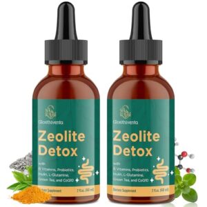 Botellas de gotas líquidas Glorithiventa zeolita detox para adultos