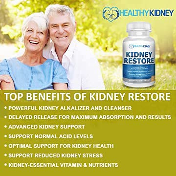 Cápsulas Kidney Restore para salud renal y limpieza