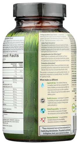 Irwin Naturals suplemento limpieza con bayas acai softgels