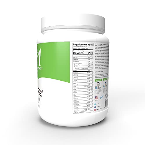 Etiqueta nutricional de Lean1 Vanilla