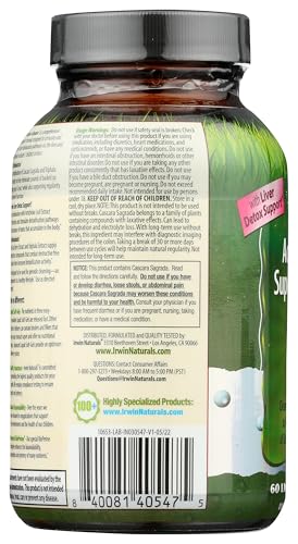 Irwin Naturals suplemento detox 60 softgels bayas acai