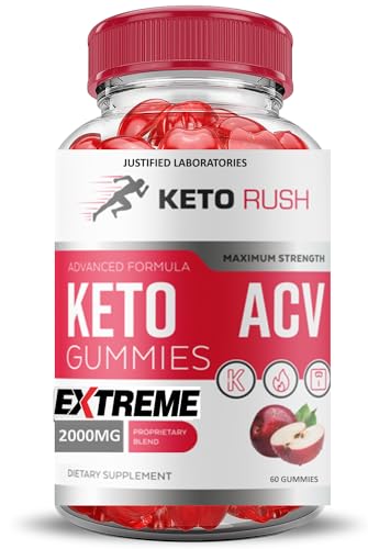 Envase gomitas Keto Rush Keto ACV sabor granada y betabel