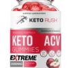 Paquete de 3 Keto Rush Keto ACV gomitas veganas sin ingredientes genéticos