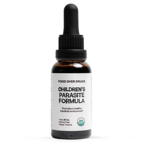 Frasco Food Over Drugs para niños