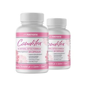 PureFight4U Candilex frascos de suplemento dietario detox para mujer