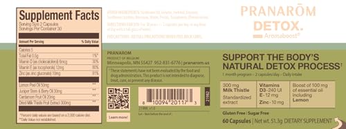 Suplemento desintoxicante Pranarom con apoyo natural para el cuerpo