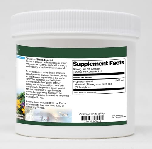 Té Java Cola Caballo etiqueta ingredientes polvo