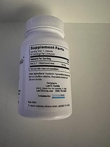 Cápsulas DIM LowTE Florida para salud hormonal y antioxidantes