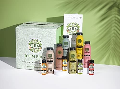 Batidos y shots de bienestar comunidad Remedy Organics para limpieza