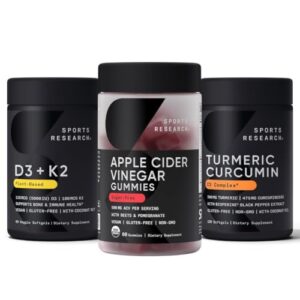 Pack multivitaminas Sports Research con gomitas y suplementos