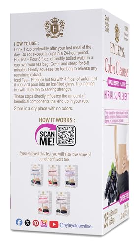 Taza de té Hyleys colon cleanse hecha