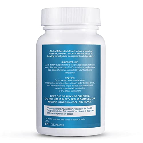 Carb Resist suplemento bloqueador carbos envase lateral