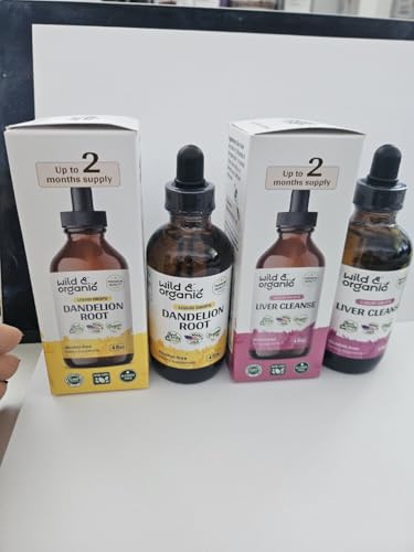 Botellas de tintura raíz de diente de león Wild & Organic
