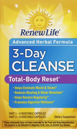 Frasco Renew Life Detox 3 Días limpieza corporal herbal