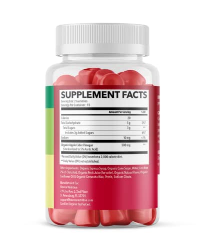 Gomitas vinagre manzana veganas sin gluten