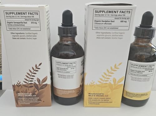 Suplemento tinura sin alcohol Wild & Organic