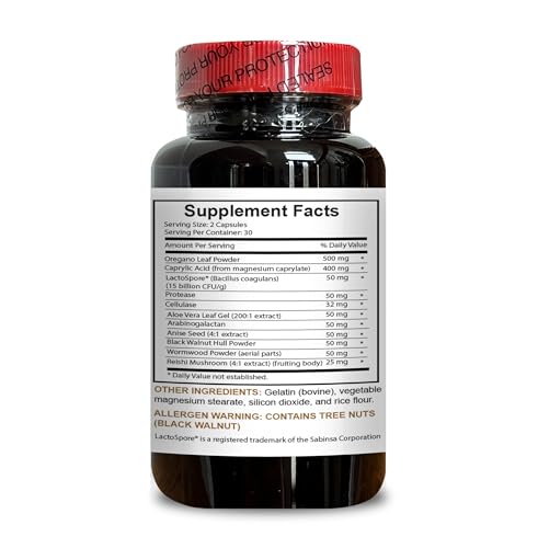 Suplemento detox Candida PRO con probióticos y hierbas