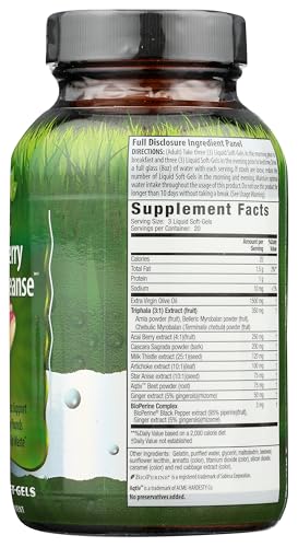 Irwin Naturals limpieza profunda 10 días 60 softgels acai