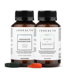 JSHealth paquete vitaminas detox y energía para hinchazón