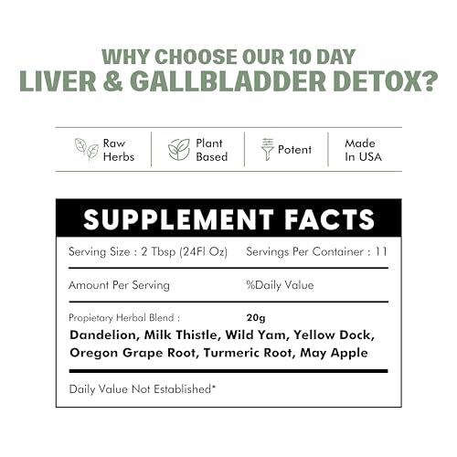 Paquete Easey Flush 8oz hierbas secas para té de detox hepático