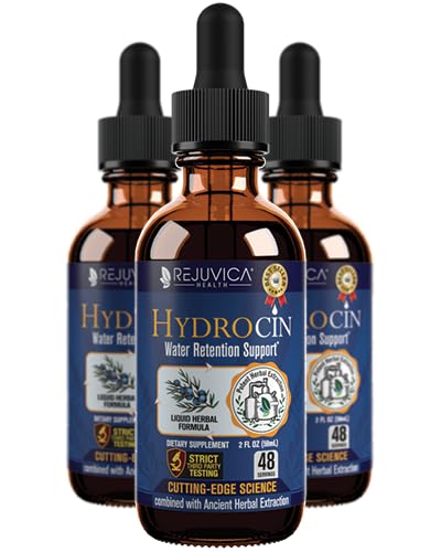 Botellas Hydrocin diurético natural Rejuvica Health 2 Fl Oz x3