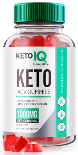 Suplemento NutraRize Keto IQ gomitas ACV para adelgazar 60 gomitas