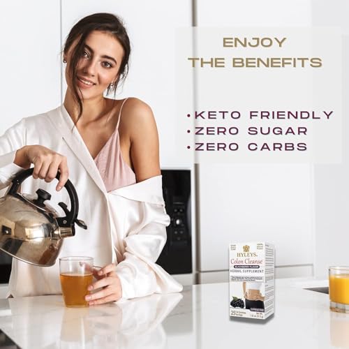 Presentación Hyleys té limpieza colon en paquetes