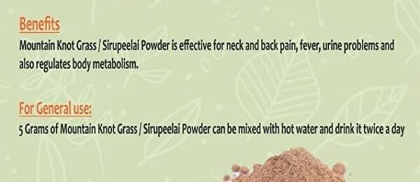 Polvo aerva lanata yamkay contenido del polvo