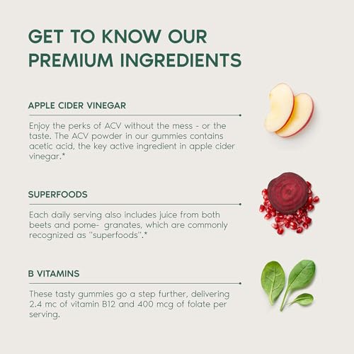 Empaque gomitas Primal Harvest 60 unidades vinagre sidra manzana