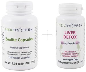 Paquete Heiltropfen cápsulas zeolita activadas 3X 120 piezas