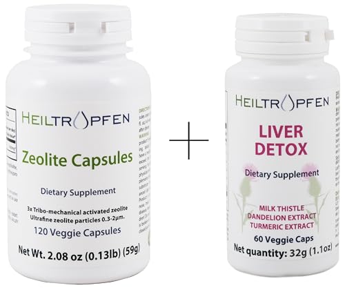 Paquete Heiltropfen cápsulas zeolita activadas 3X 120 piezas