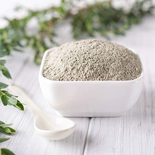 Polvo bentonita calcio Earth's Natural Clay textura fina y cremosa