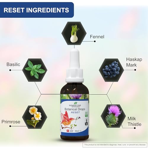 Etiqueta frasco gotas detox orgánicas hígado y digestión