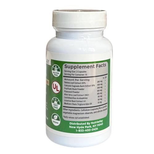 NUTRIADAY limpia colon con hierbas y probióticos cápsulas