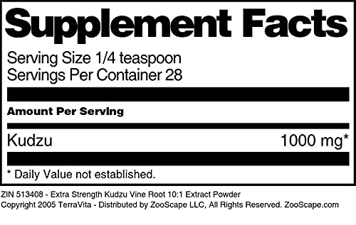 Kudzu raíz extracto polvo sin rellenos TerraVita 3 pack