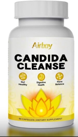 Airboy Candida Cleanse cápsulas detox natural para cándida