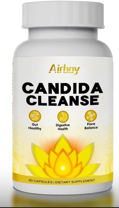 Airboy Candida Cleanse cápsulas detox natural para cándida
