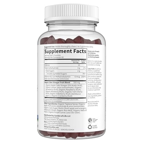 Gomitas orgánicas Garden of Life para salud diaria