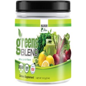 Maximum Slim Supergreens suplemento natural con 27 superalimentos orgánicos