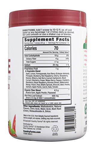 Bebida natural Country Farms Super Cleanse para digestión